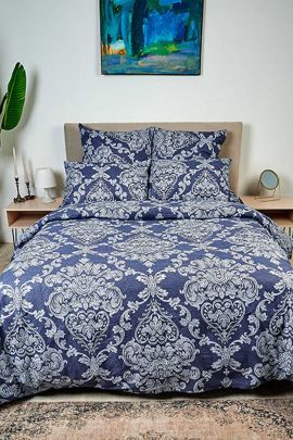 Пододеяльник бязь без молнии - Версаль, цвет серый