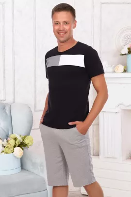 Ларри (серый меланж) шорты мужские