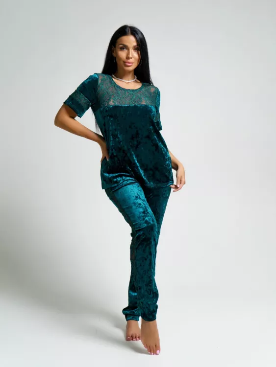 Костюм женский Маргарита (изумруд)