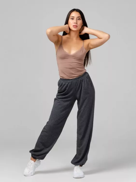 Султанки трикотажные 4098 антромеланж