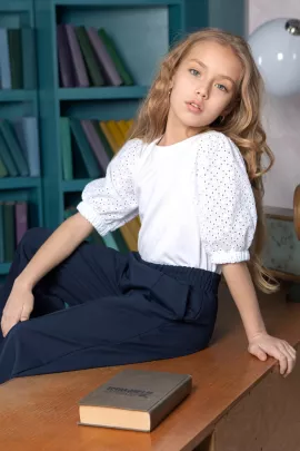 Блузка Ольга короткий рукав