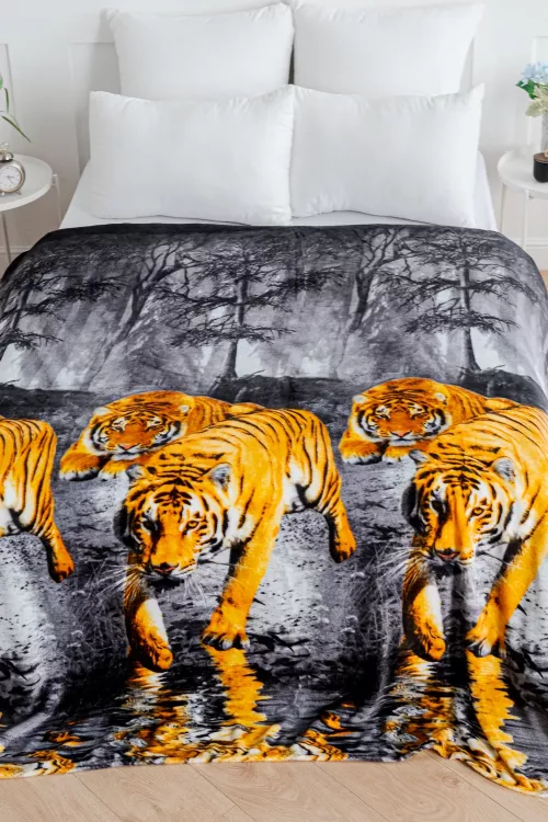 Покрывало трикотажное ворсовое ТМ Павлина, Тигр