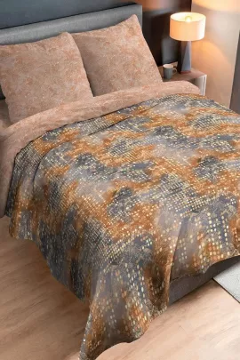 Постельное белье перкаль премиум - Золотые точки