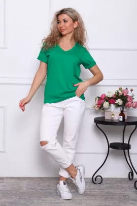 Футболка женская 6-192д (изумруд)