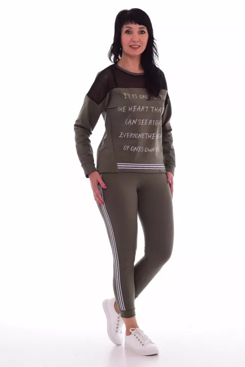 Костюм женский 5-229г (светлый хаки)