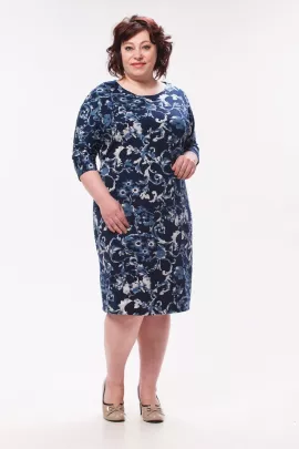 Платье женское 4-30г (тёмно-синий)