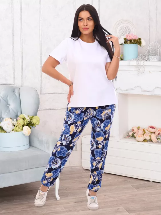 Латифа (цветы) Брюки