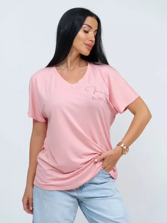 Оксана(пудровый) футболка