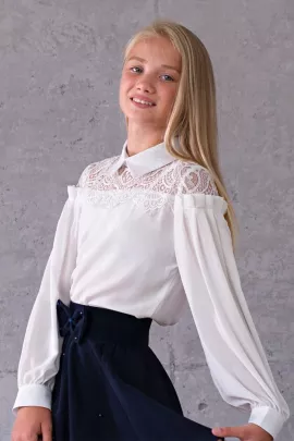 Блузка для девочки Кружевная