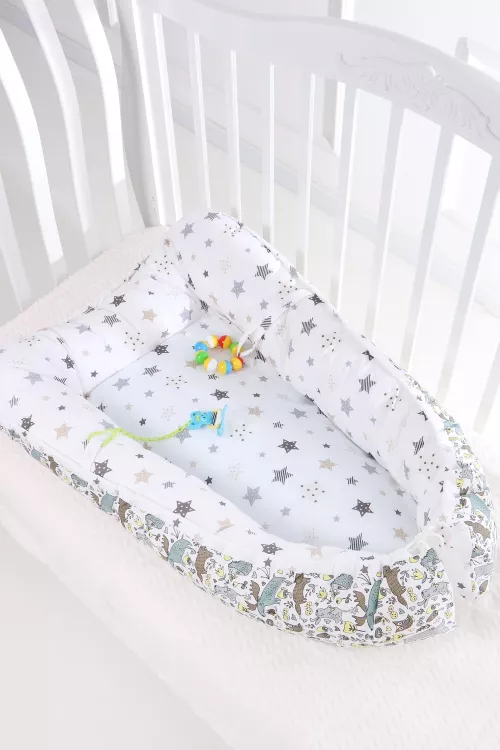 Кокон-гнездышко со съемным чехлом арт КОГЗ-01/лесные-жители