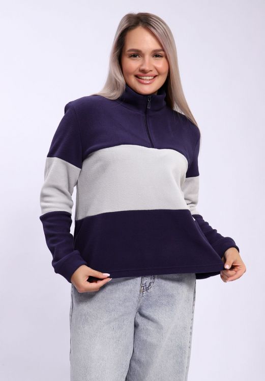 Толстовка 23048 темно-синий + серый последний размер