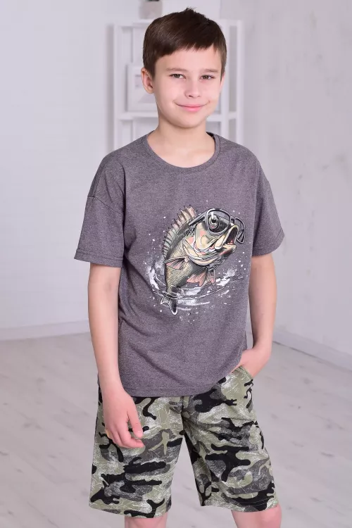 Пижама детская 7-313 (антрацит)