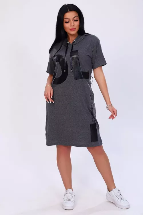 Туника 65004 серый последний размер