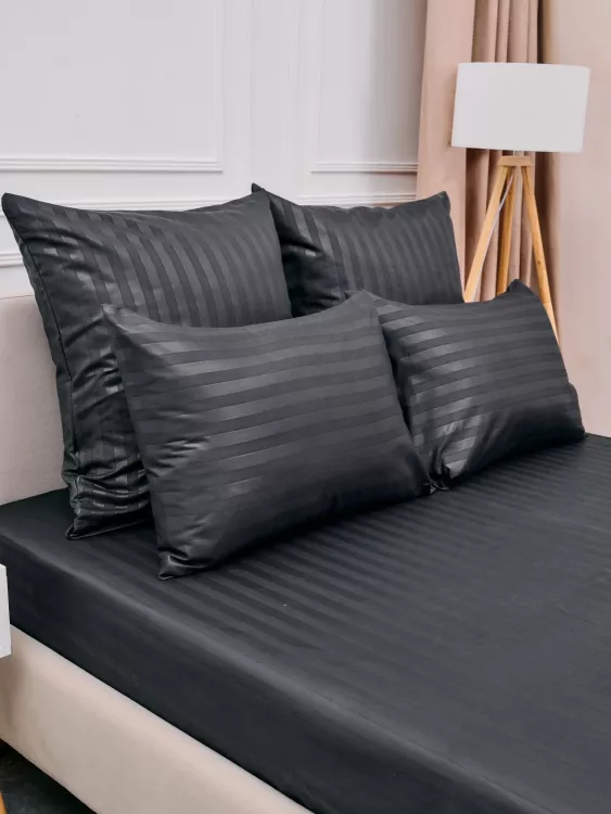 Комплект наволочек Микрофибра Страйп - Серый