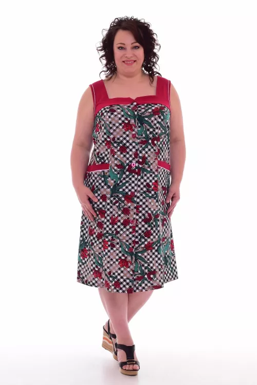 Халат женский 3-192а (клетка)