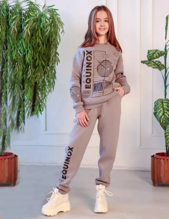 Костюм детский 1547 серый последний размер