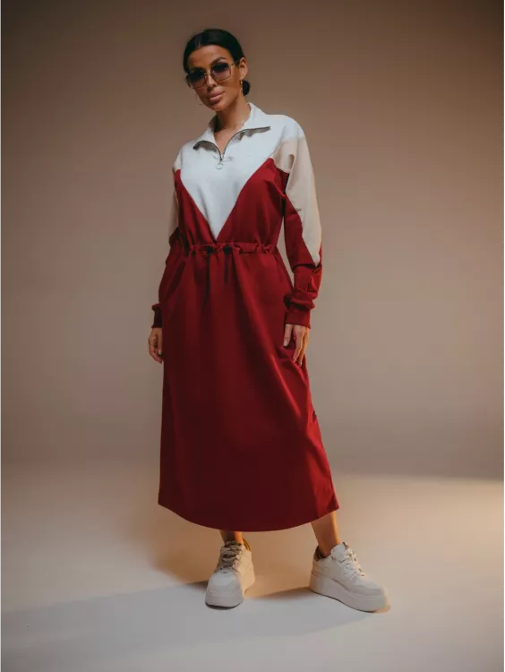 Платье женское 94856 (бордо)