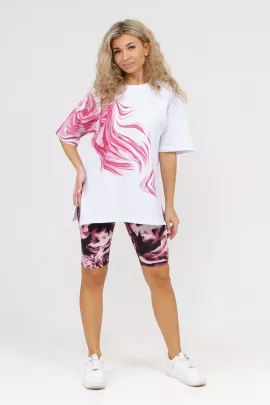 Костюм Молния (белый-бордовый)