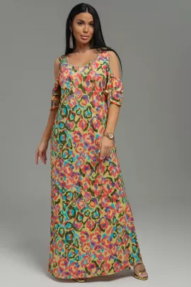 Ялта платье женское (леопард салатовый)