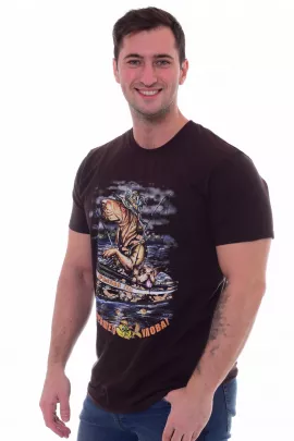 Футболка мужская 9-128 (шоколад)