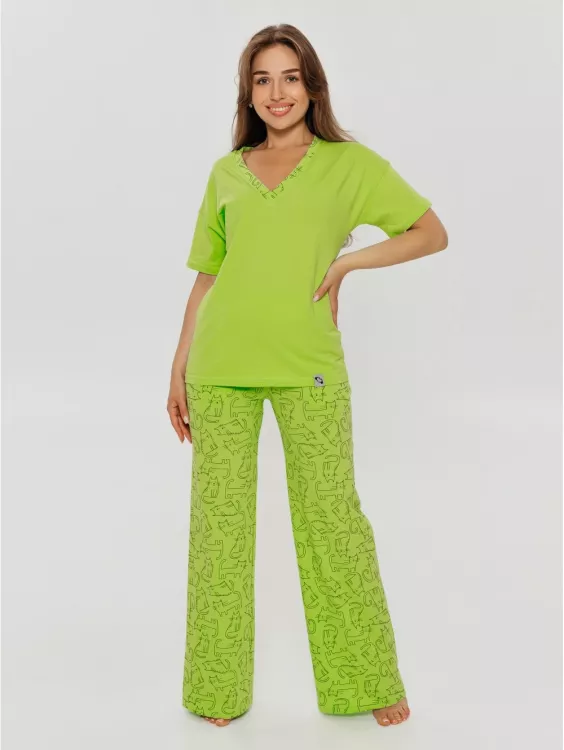 Матильда пижама женская (салатовый)