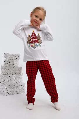 Пижама детская П324 Нарядные Ёлочки