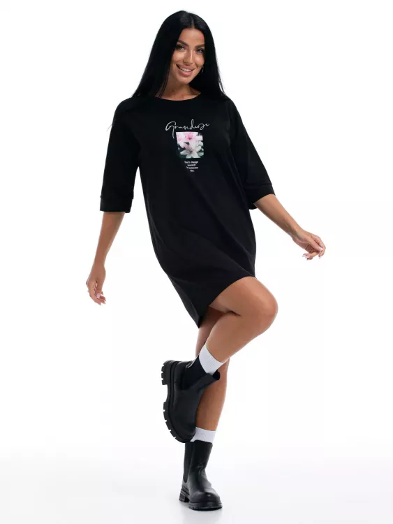 Платье-туника 44558 (черный)