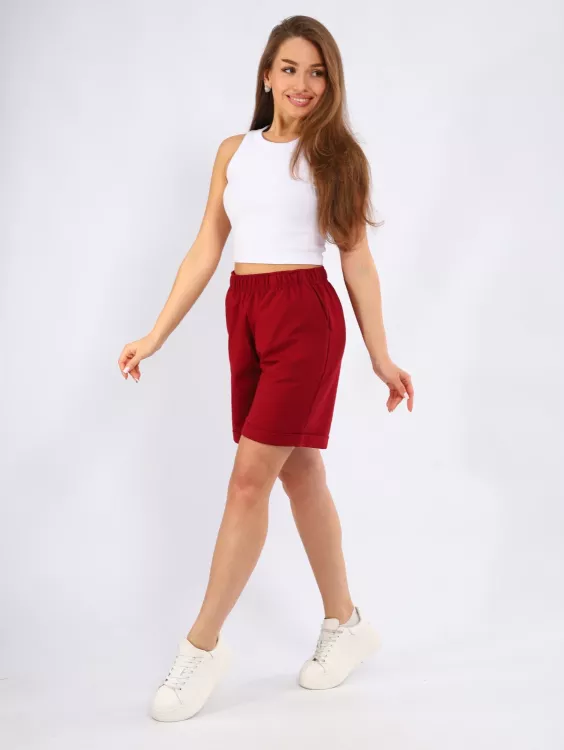 Шорты женские 8-052в (марсала)