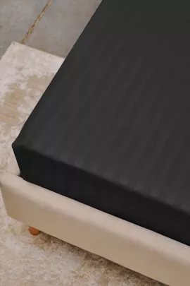 Простыня Микрофибра Страйп - Серый