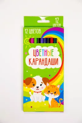 Карандаши цветные 12 цветов 60967