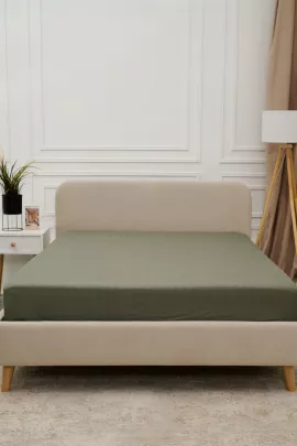 Простыня Микрофибра Страйп - Хаки