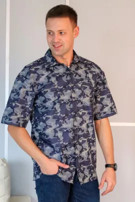 Рубашка мужская 46006 ассорт. последний размер