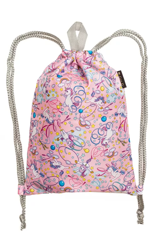 Мешок для обуви Единороги гимнасты розовый