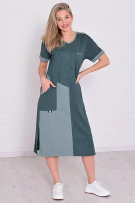 Платье женское 4-111а (изумруд)