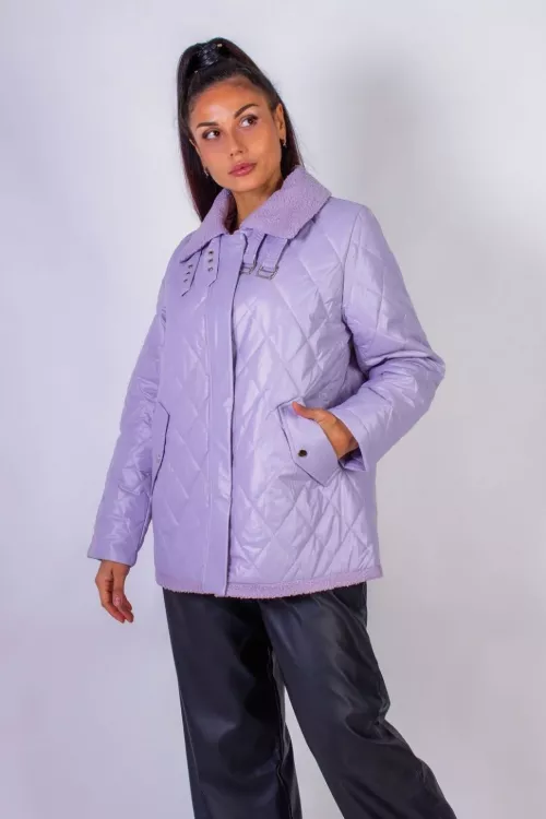 Куртка Авиатор 7035 демисезонная сиреневый последний размер