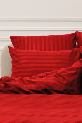 Комплект наволочек Микрофибра Страйп - Красный